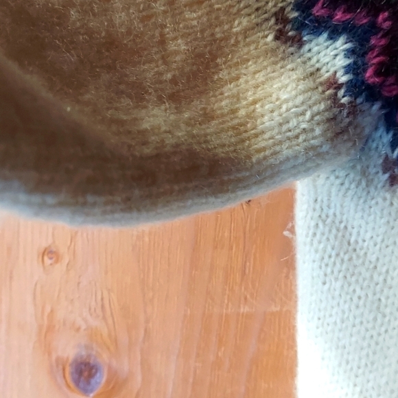 The Woolrich Woman Vintage Wool Rose Floral Patterned Cardigan Sweater - Picture 6 of 9